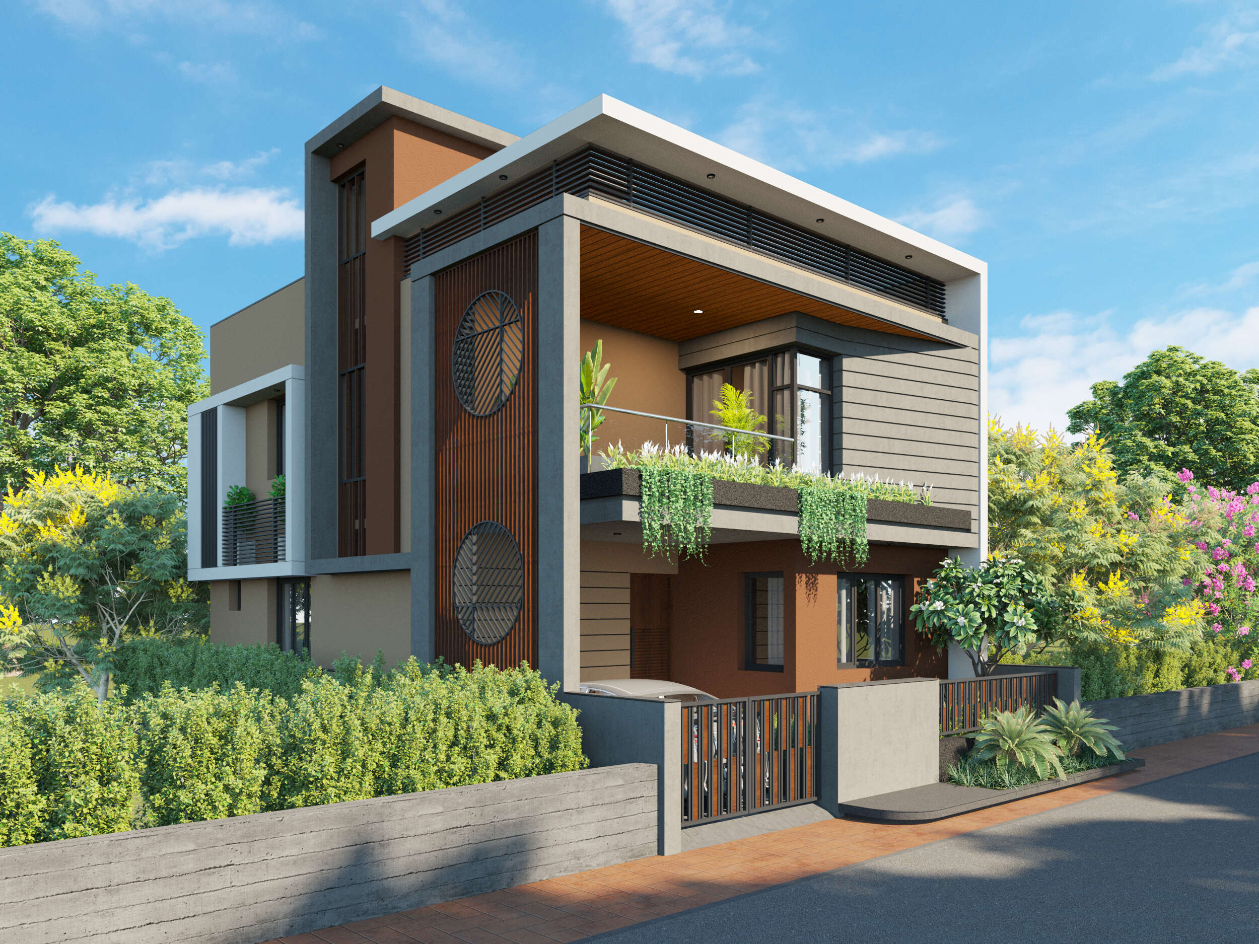 Bunglow's Engineering, External, Internal and Landscape Architecture by North Change for Mr. Mahendra Singh - 2